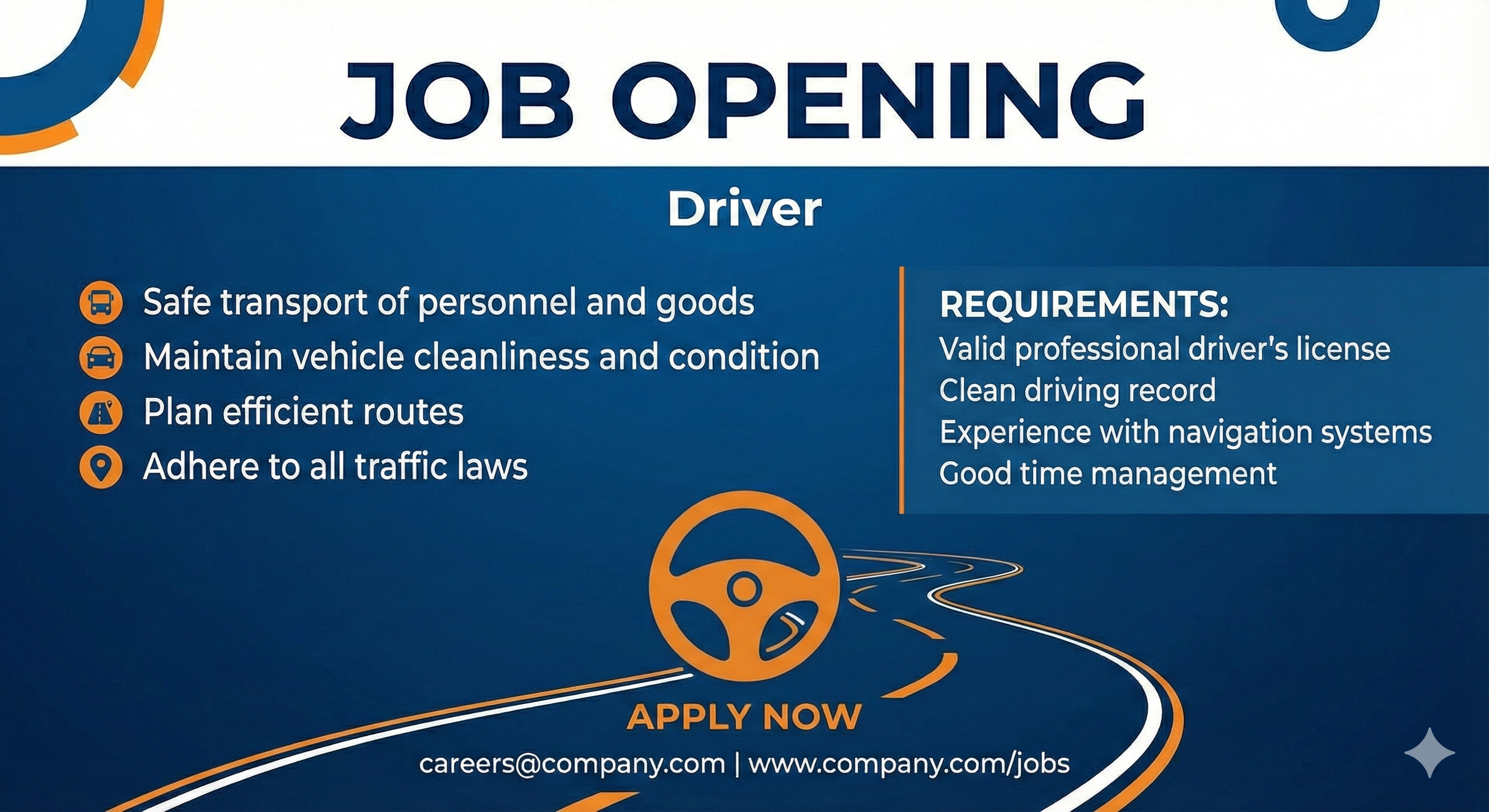 รับสมัครพนักงานขับรถ